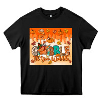 Black gobble til you wobble tumbler Heavy Core Tee - MaliasSmallBusiness