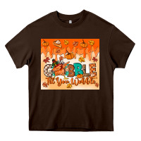 Gobble Til You Wobble Tumbler Heavy Core Tee | Teevron
