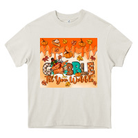 Cream gobble til you wobble tumbler Heavy Core Tee - MaliasSmallBusiness
