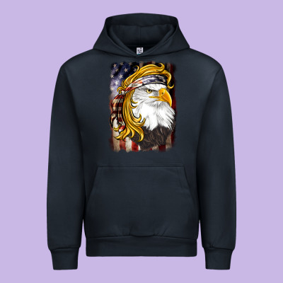 American Mullet   Eagle Urban Hoodie Designed By Barkaloodesign
