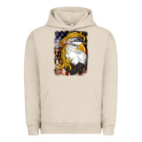 Pigment French Oak american mullet   eagle Urban Hoodie - BarkalooDesign