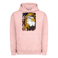 Pigment Salmon american mullet   eagle Urban Hoodie - BarkalooDesign
