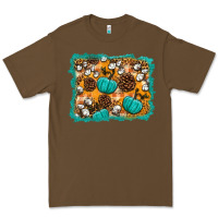 Fall Pumpkin Distressed Background Premium Tee | Teevron
