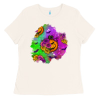 Bone halloween patch 1 Ladies Tee - BundleAndBundleShop