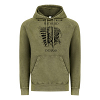 Vintage Olive A Feathered indians tyler darling childers art gift for fans Vintage Hoodie - tuanDangUi