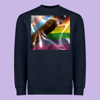 Pride Flag Heavyweight Sweatshirt Designed By Fadigitalartstudio