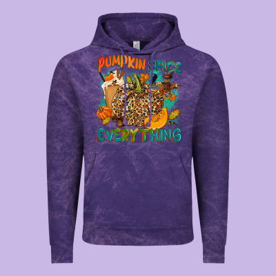 Pumpkin Spice Everything Vintage Hoodie Designed By Nancycooperartshop