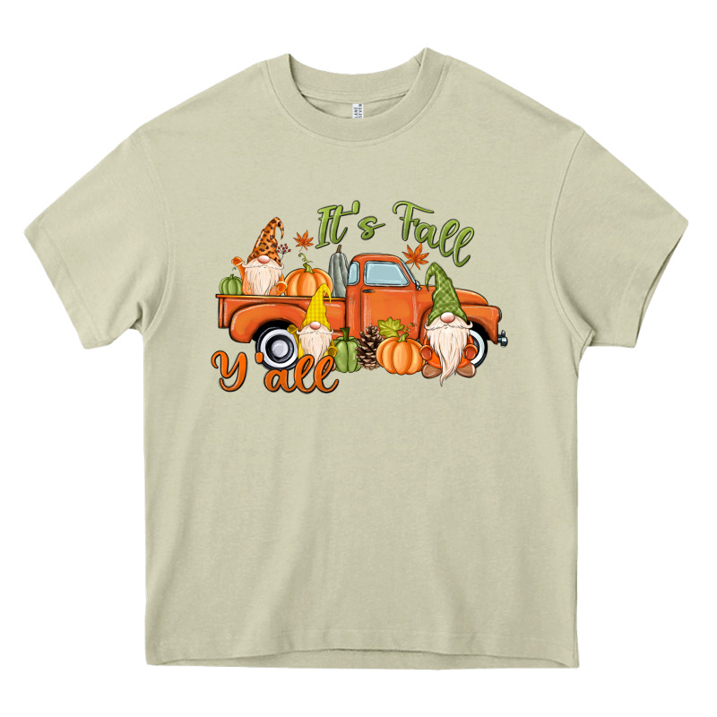 It's Fall Y'all Gnome Heavy Core Tee by MaliasSmallBusiness | Teevron