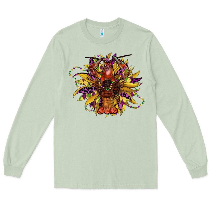 Mardi Gras Sunflower Long Sleeve Tee by CowGirlArtShop | Teevron