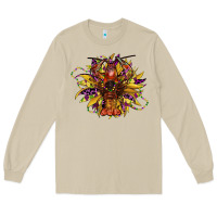 Mushroom mardi gras sunflower Long Sleeve Tee - CowGirlArtShop