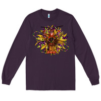 Plum mardi gras sunflower Long Sleeve Tee - CowGirlArtShop