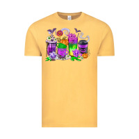 Vintage Mustard Halloween Coffee Cups Vintage Tee - texasbilliewilder