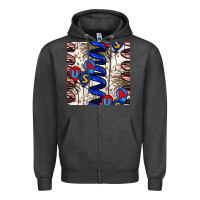 Charcoal Heather usa balloons seamless pattern Zipper Hoodie - BundleAndBundleShop