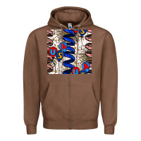 Chestnut usa balloons seamless pattern Zipper Hoodie - BundleAndBundleShop