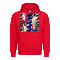 Red usa balloons seamless pattern Zipper Hoodie - BundleAndBundleShop