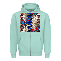 Seafoam usa balloons seamless pattern Zipper Hoodie - BundleAndBundleShop
