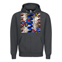 Smoke usa balloons seamless pattern Zipper Hoodie - BundleAndBundleShop