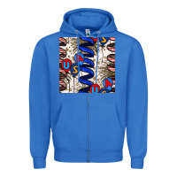 True Royal usa balloons seamless pattern Zipper Hoodie - BundleAndBundleShop