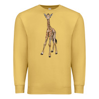 Antique Gold baby giraffe Premium Sweatshirt - LillyAllenDesigns