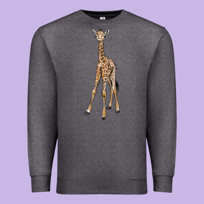 Baby Giraffe Premium Sweatshirt Designed By Lillyallendesigns