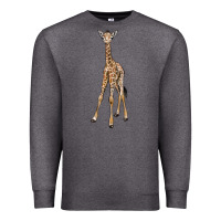 Charcoal Heather baby giraffe Premium Sweatshirt - LillyAllenDesigns
