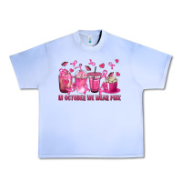 Grape Ice In October We Wear Pink with Breast Cancer Coffee Urban Heavy Tee - texasbilliewilder