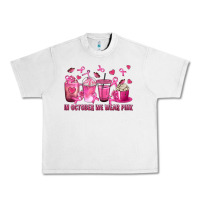 In October We Wear Pink With Breast Cancer Coffee Urban Heavy Tee | Teevron