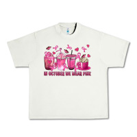 Pistachio In October We Wear Pink with Breast Cancer Coffee Urban Heavy Tee - texasbilliewilder