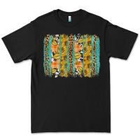 Black fall sunflower brushstroke Premium Tee - BundleAndBundleShop