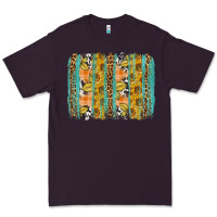 Plum fall sunflower brushstroke Premium Tee - BundleAndBundleShop