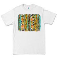 White fall sunflower brushstroke Premium Tee - BundleAndBundleShop