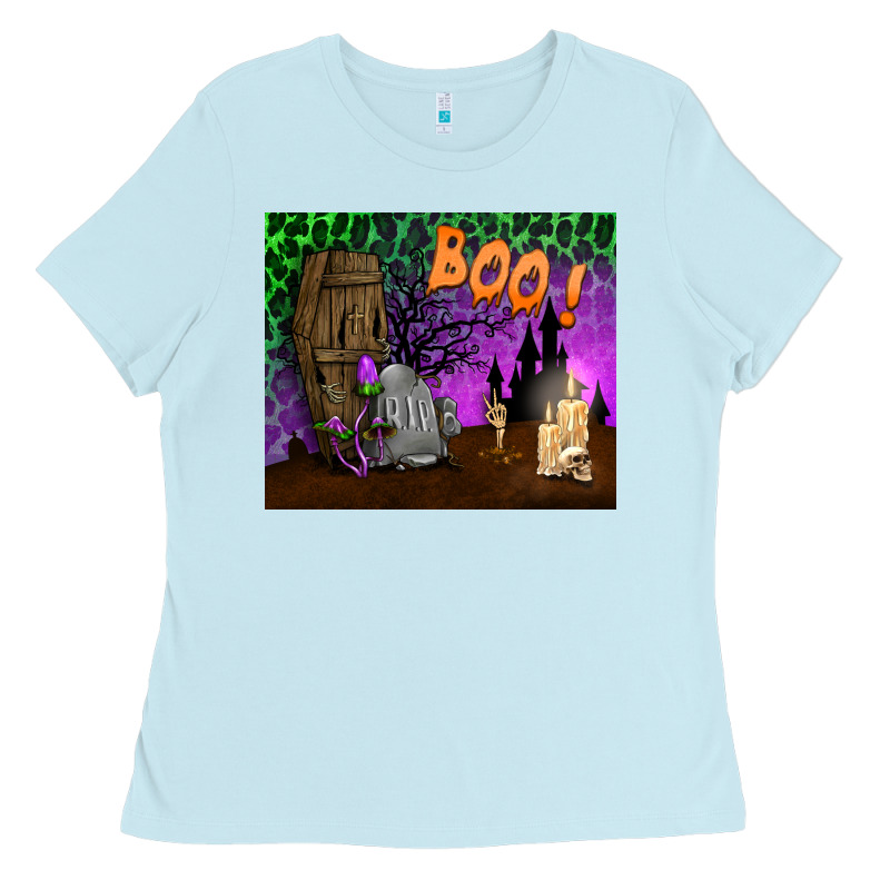 Boo Mousepad Ladies Tee by BundleAndBundleShop | Teevron