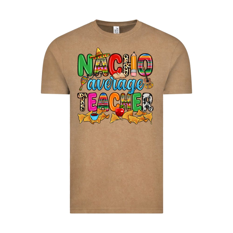 Nacho Average Teacher Vintage Tee by RanaPortraitStore | Teevron
