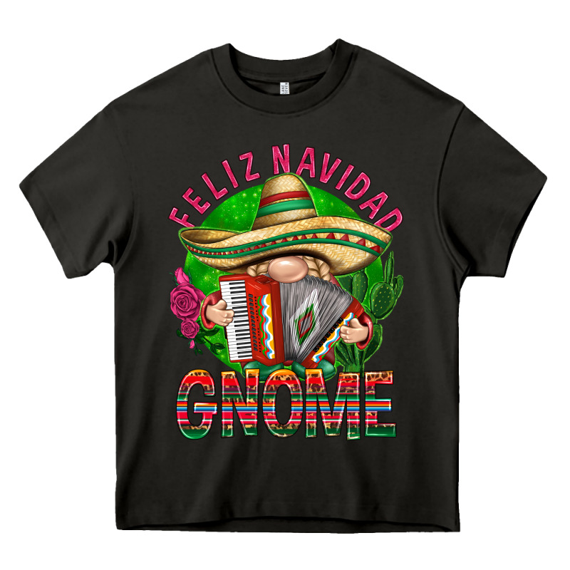 Feliz Navidad Gnome Heavy Core Tee by NancyCooperArtShop | Teevron