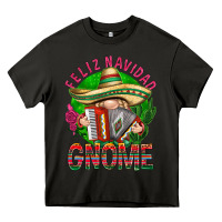 Asphalt Feliz Navidad gnome Heavy Core Tee - NancyCooperArtShop