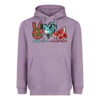 Lavender peace love watermelon Heavyweight Hoodie - SublimationCraftShop