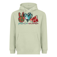 Matcha peace love watermelon Heavyweight Hoodie - SublimationCraftShop