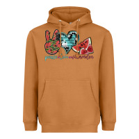 Meerkat peace love watermelon Heavyweight Hoodie - SublimationCraftShop