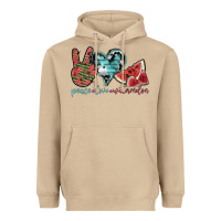 Mushroom peace love watermelon Heavyweight Hoodie - SublimationCraftShop