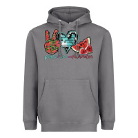Storm peace love watermelon Heavyweight Hoodie - SublimationCraftShop