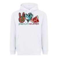 White peace love watermelon Heavyweight Hoodie - SublimationCraftShop