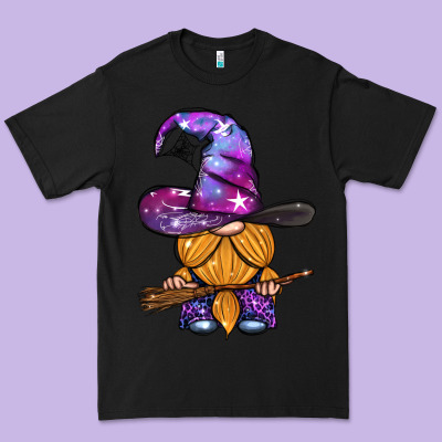 Witch Gnome With Broom Premium Tee Designed By Bundleandbundleshop
