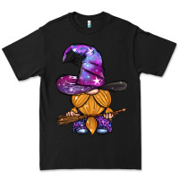Black witch gnome with broom Premium Tee - BundleAndBundleShop