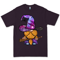 Plum witch gnome with broom Premium Tee - BundleAndBundleShop