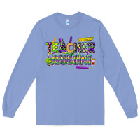 Colony Blue mardi gras teacher assistant Long Sleeve Tee - CowGirlArtShop