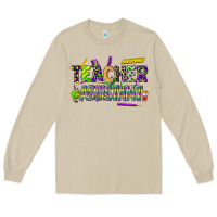 Mushroom mardi gras teacher assistant Long Sleeve Tee - CowGirlArtShop