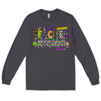 Smoke mardi gras teacher assistant Long Sleeve Tee - CowGirlArtShop