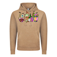 Vintage Coffee Halloween coffee cups Vintage Hoodie - NancyCooperArtShop