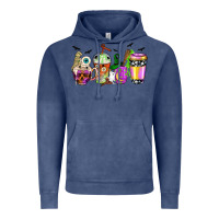 Vintage Denim Halloween coffee cups Vintage Hoodie - NancyCooperArtShop