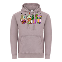 Halloween Coffee Cups Vintage Hoodie | Teevron